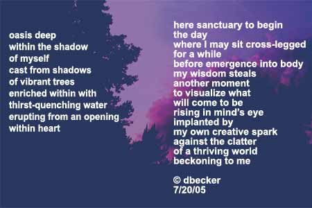 Morning Meditation Poem 07/20/05